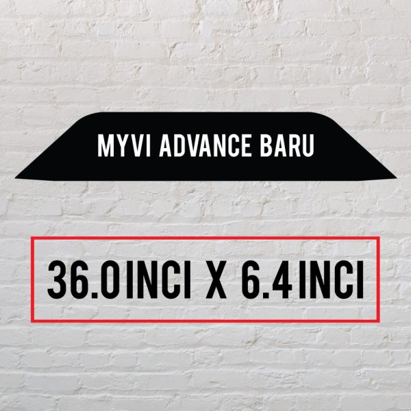 Papan Perodua Myvi Advance Baru